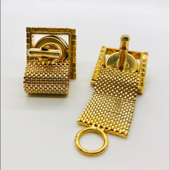 Mens Cufflinks 1960s RARE Heliotrope Austrian Crystal - Picture 9 of 15